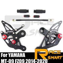 Motorcycle Rear Footrests Foot Rest Accessories For YAMAHA FZ-09 MT-09 2014-2018 FZ09 MT09 2015 2016 2017 CNC Adjustable Rearset 2024 - buy cheap