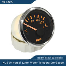 KUS Autoparts 52 мм (2 ") Датчик температуры воды Индикатор 40-120 ℃ 9-32V для автомобильной лодки водонепроницаемый 2024 - купить недорого