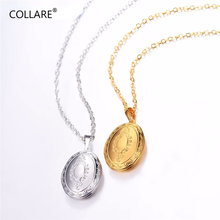 Collare Vintage Oval Locket Pendant Women/Men Jewelry Wholesale Gold/Silver Color Classic European Pendant Necklace P571 2024 - buy cheap