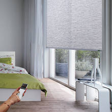 Persianas eléctricas de lino, Roller Shades, Compatible con Google y Alexa a través de Broadlink, 2020 2024 - compra barato