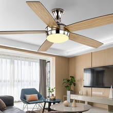 Потолочный вентилятор современный деревянный потолочный вентилятор с светильник для спальни столовой современная люстра ce 2024 - купить недорого