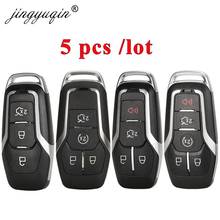 jinyuqin 5pcs Smart Remote Key Case 3/5 Button for Ford Edge Explorer Fusion 2015-2017 M3N-A2C31243300 Car Fob Shell Uncut Blade 2024 - buy cheap
