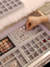 Lançamento organizador de gaveta joias caixa de presente caixa de jóias porta brincos colar diversas opções de tamanhos p/m 2024 - compre barato