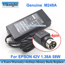 Genuine 42V 1.38A M248A AC Adapter Power Supply 58W For EPSON COLORWORKS C3500 C3500 Laptop Charger 4pin 2024 - buy cheap