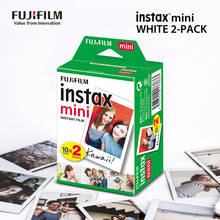 Fujifilm instax mini filme borda branca 20 folhas de papel fotográfico para fuji câmera instantânea 8/7s/9/11/25/50/90/70/liplay/link 2024 - compre barato
