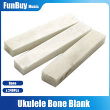 240pcs 4Strings Ukulele Guitar Bass Pure Bone Nut Saddle Blank for LP Electric Guitar Bass Ukulele Guitar Parts 2024 - buy cheap