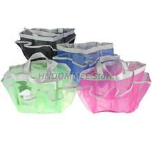 1pc Portable Quick Dry Shower Caddy Tote Bag Hanging Toiletry Mesh Bag with 7 Pocket Bathrooms Organizer for Dorm/Gym/Camp/Trave 2024 - buy cheap