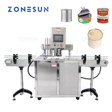 ZONESUN 110V/220V Automatic Electric Can Sealing Machine Tinplate Sealer Double Motors Plastic Cans Capping Machine 2024 - buy cheap