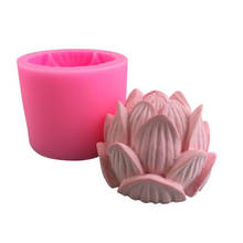 Силиконовая форма для ароматерапии, свеча, лотос 3D, мыло в форме цветка, силиконовая форма «сделай сам», форма для мыла, товары для украшения торта 2024 - купить недорого