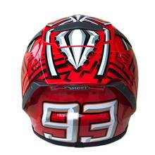 Capacete de motociclista vermelho, capacete de face completa, corrida profissional, motocross, rota, capacete de casco off-road 2024 - compre barato