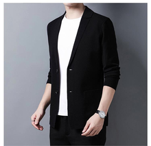 Suéter casual masculino de malha larga, botão, manga longa, vintage, solto, roupa externa 2024 - compre barato