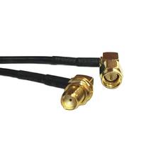 Modem Extension Cable SMA Male Right Angle to SMA Female Nut 90 Degree Pigitail Adapter RG174 20cm 2024 - buy cheap