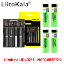 LiitoKala Lii-402 USB 18650/26650 Smart Charger + 4pcs NCR18650B 3.7 v 3400mah 18650 Lithium Rechargeable Battery For Flashlight 2024 - buy cheap
