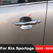 Para Kia Sportage 2010 2011 2012 2013 2014 ABS Chrome Side Door Handle Bacia Copa Capa Guarnição Acessórios de Estilo de Carro 4 pçs/set 2024 - compre barato