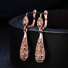 Antique Hollowed Carven Pattern Clasp Dangle Earrings For Women Silver Color Vintage Jewelry HotSale Christmas Day Gift E788 2024 - buy cheap