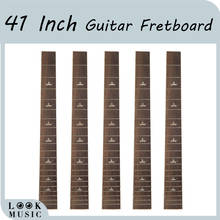 Placa fretboard de guitarra de 41 pol. 5 peças com 20 fricções placa de dedos em madeira jacarandá para violão folk acústico 2024 - compre barato
