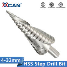 Xcan Step Drill Bit 1pc 4-12 4-32mm Pagoda Drill Hexagon Screw Drill Core Drilling Tool HSS Spiral Groove Wood Metal Hole Cutter 2024 - buy cheap