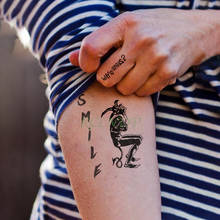 Tatuagem adesiva temporária, tatuagem falsa com flash para crianças e meninas 2024 - compre barato