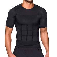 Camiseta de tonificación corporal para hombre, modelador correctivo del cuerpo, camisa de postura, cinturón adelgazante, corsé de compresión para quema grasa de Abdomen 2024 - compra barato