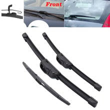 Car Front and rear windshield wipers wiper For Citroen C3 MK1 2002 2003 2004 2005 2006 2007 2008 2009 Windscreen Front Window 2024 - buy cheap