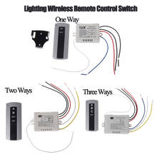 220V 1 Way/2 Ways /3 Ways Lamp Wireless Remote Control Switch Set Remote Control Reciever Emitter 8-15m Indoor Over 20m Outdoor 2024 - buy cheap