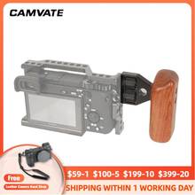 CAMVATE-empuñadura Universal de palo de rosa para cámara, accesorio con conector de aluminio y rosca de 1/4 "-20 para aparejo de jaula de vídeo DV (cámara trasera) 2024 - compra barato