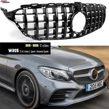 Black / Silver Replacement Grille For Mercedes 2018 - 2020 C-Class 2 4 5 Door A205 C205 W205 S205 Sport Models & Avante Garde 2024 - buy cheap