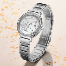 Naviforce relógio feminino moda luxo strass senhoras relógios de quartzo aço inoxidável casual feminino relógio de pulso relogio feminino 2024 - compre barato