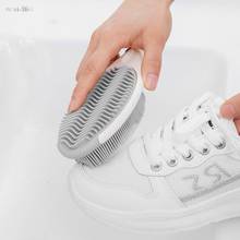 TPR силиконовая щетка для стирки многофункциональная щетка для очистки мягкая щетка для обуви Бытовая щетка для дезактивации одежды 2024 - купить недорого