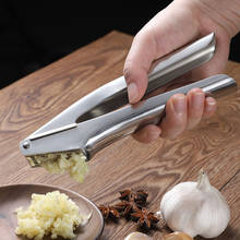 Kitchen supplies stainless steel garlic press home manual kitchen ginger garlic masher garlic grinder 2024 - buy cheap