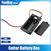 1pc ABS 9V Battery Box Case Cover Holders for Guitar Bass Ukulele Pickup with Wires Black Replacement Battery Holder Box 2024 - buy cheap