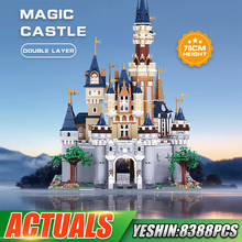 Brinquedo de blocos de construção de castelo, brinquedo do do filme king 13132 compatível com 71040, conjunto de blocos de construção de castelo de princesa, presente de natal para crianças 2024 - compre barato