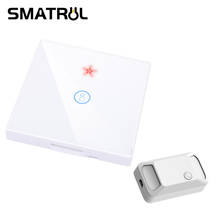 SMATRUL 1 2 3 Gang Smart Home Wireless Touch Switch Light 433MHZ RF Remote Control Relay Glass Screen Wall Panel Button Led Lamp 2024 - buy cheap