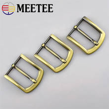 Meetee-hebillas de cinturón de latón antiguo para hombres, accesorios de cuero para manualidades, DIY, ajustable, 2/5/40mm, F1-81 2024 - compra barato