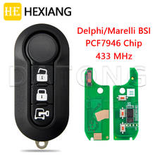 HE Xiang Car Remote Key For Fiat 500L MPV Ducato Citroen Jumper Peugeot Boxer 2008-2015 Marelli BSI PCF7946 433.9ASK Replace Key 2024 - buy cheap