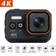 Câmera de ação ultra hd 4k, câmera de ação 16mp 24fps wi-fi, tela lcd de 2.0 '', à prova d'água, gravação de vídeo, câmera de esportes 2024 - compre barato