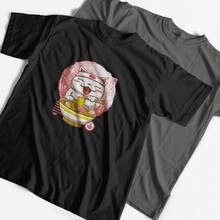 COOLMIND-Camiseta 100% de algodón con estampado de fideos para hombre, camisa holgada informal unisex, fresca, de verano 2024 - compra barato