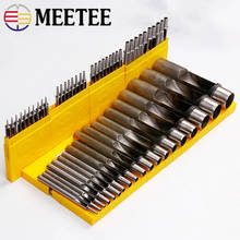 Meetee 1Pc 0.5-25mm Steel Round Hole Punches Toos Belt Punching Tools DIY Luggage Manual Leather Crafts Accessories BD059 2024 - buy cheap