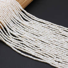 Cuentas de perlas naturales de agua dulce para hacer joyas, collares, pulseras y pendientes, con forma de patata, color blanco, 36cm, 3-3,5mm 2024 - compra barato