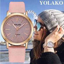 Hot Selling Fashion Women Romantic Starry Sky Watch Luxury Leather Watch Clock YOLAKO Brand Relogio Feminino 2024 - buy cheap