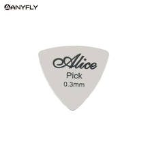 30 Pcs Alice Stainless Steel Triangle Shape Metal Guitar Electric Guitar Speed Rock Picks 0.3mm 2024 - buy cheap