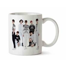 Bts k-pop música banda impressa caneca de porcelana branca 2024 - compre barato