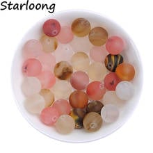 4-12mm Round Natural Stone Beads Matte Frosted Multi-Colored Cherry Quartz Loose For Bracelet Necklace Jewelry Making Crafts 2024 - buy cheap
