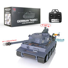 Juguetes 1/16 2,4 Ghz Heng Long 7,0 plástico Tiger alemán I RC tanque 3818 barril retroceso TH17234-SMT4 2024 - compra barato