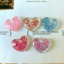 20Pcs Kawaii Glitter Heart Shape Flat back Resin Cabochon Charms for Hair Accessories DIY Scrapbooking Decoration Craft 21*17mm 2024 - buy cheap