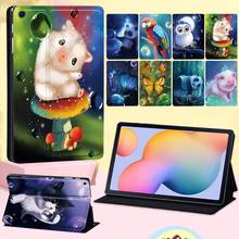 Tablet Case for Samsung Galaxy Tab S6 Lite 10.4" P610/P615 Shockproof Cute Animal Pattern Flip Leather Stand Cover + Free Stylus 2024 - buy cheap