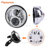 Flyaurora-acessório para motocicleta, farol de led de 7 polegadas com olhos de ângulo para motos 2024 - compre barato