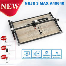 NEJE-grabador láser Master 2S Max 40W, máquina cortadora de grabado láser CNC, 460x810mm, placa base de 32 bits, LaserGRBL(LightBurn) 2024 - compra barato