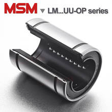 2 шт. MSM открытые Тип линейные подшипники LM12UU-OP LM16UU-OP LM20UU-OP LM25UU-OP LM30UU-OP вал мяч втулка стандартного размера в подушка из бутадиен-стирольного каучука направляющей (мм) 2024 - купить недорого