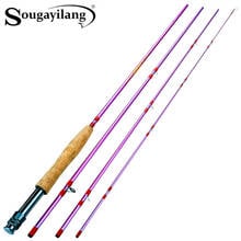 Souayilang Fly Fishing Rod 5/6 Carbon Fiber Light Fishing Pole with Metal Handle Medium Fast Travel Stream/float Fishing Tackle 2024 - buy cheap